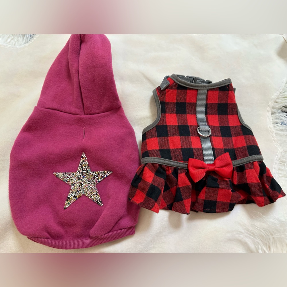 SK8ER Dog Sweater and Harness Set- Size Small 🐾